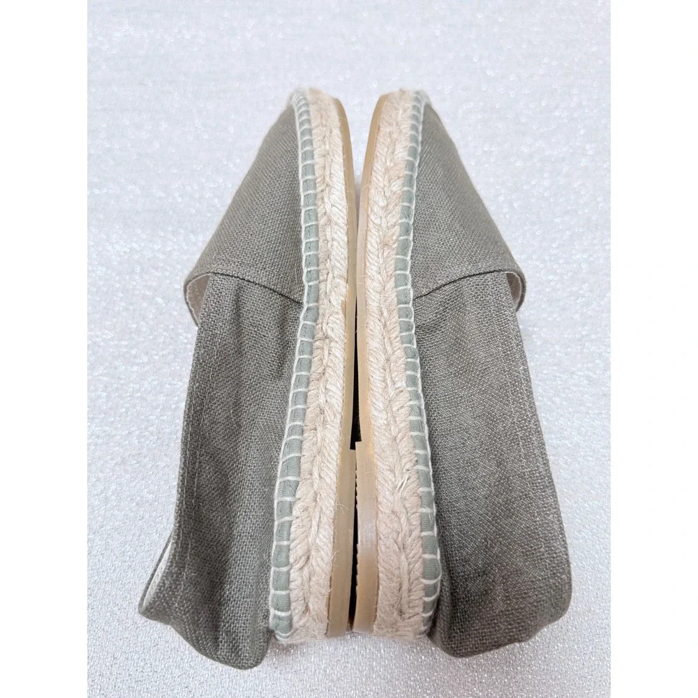 J. Crew Sz 6 Made-in-Spain espadrille flats in linen $79.50
